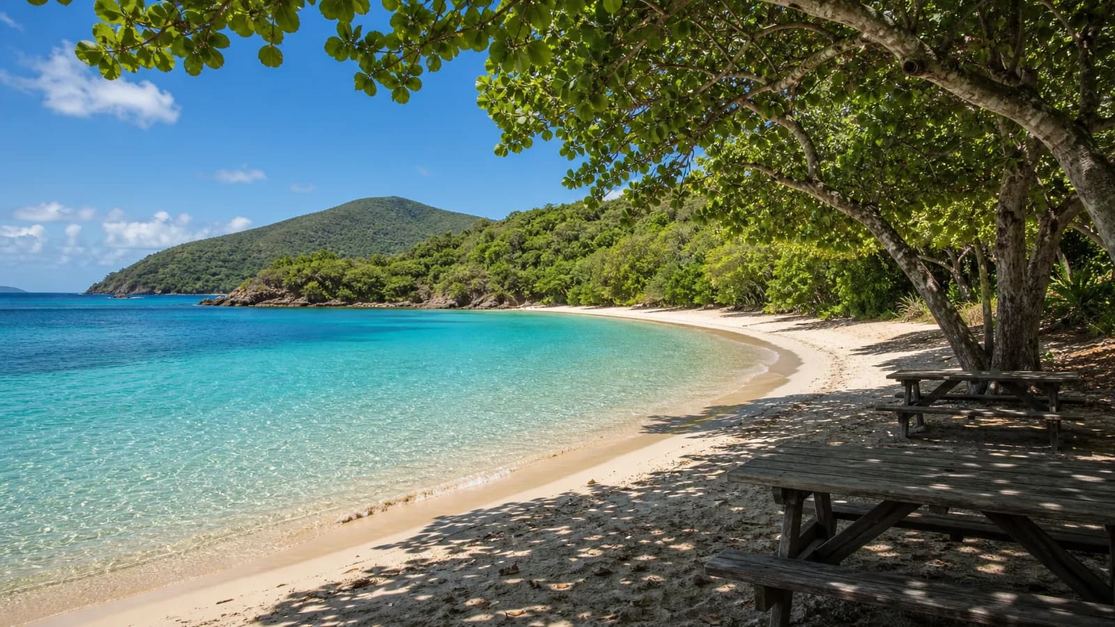 Representative USVI beaches image for Hawksnest Beach; not a photograph of this listing and may depict another island.