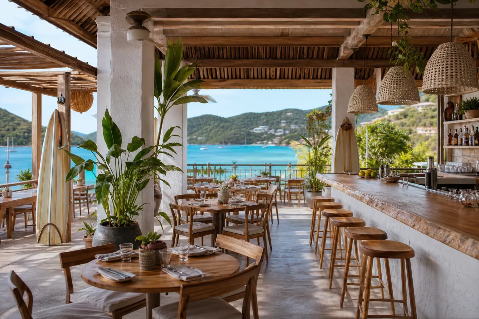 Representative artwork for The Longboard, depicting a indulgent dining experience in STJ.