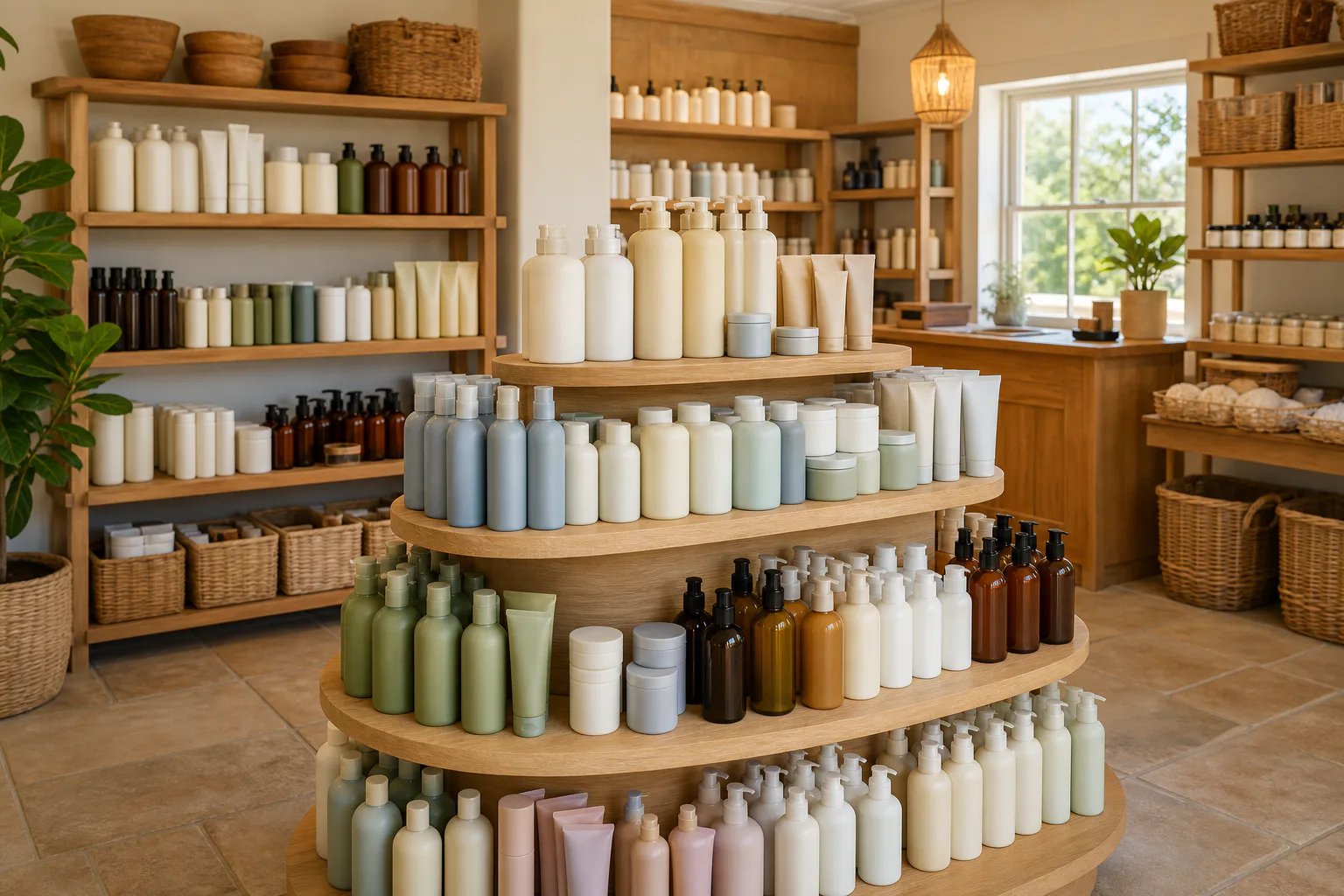 Representative artwork depicting neighborhood pharmacy interior for Chelsea Drugstore.