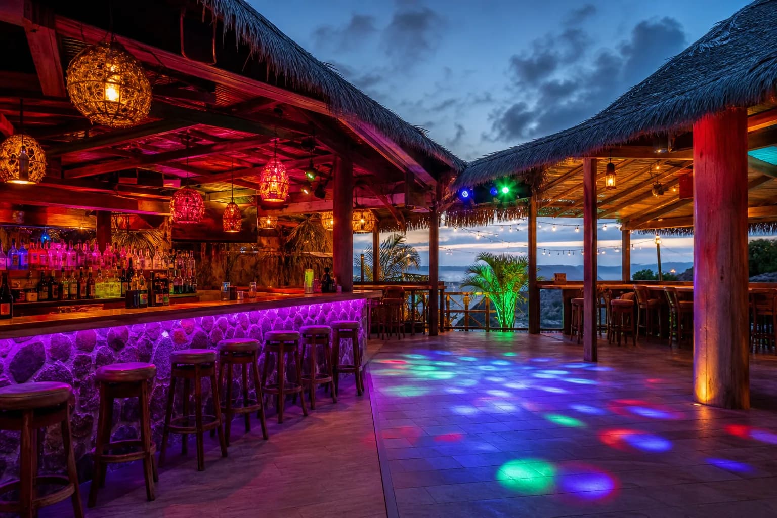 Representative artwork for Duffy's Love Shack, depicting a nightlife rhythm experience in STT.