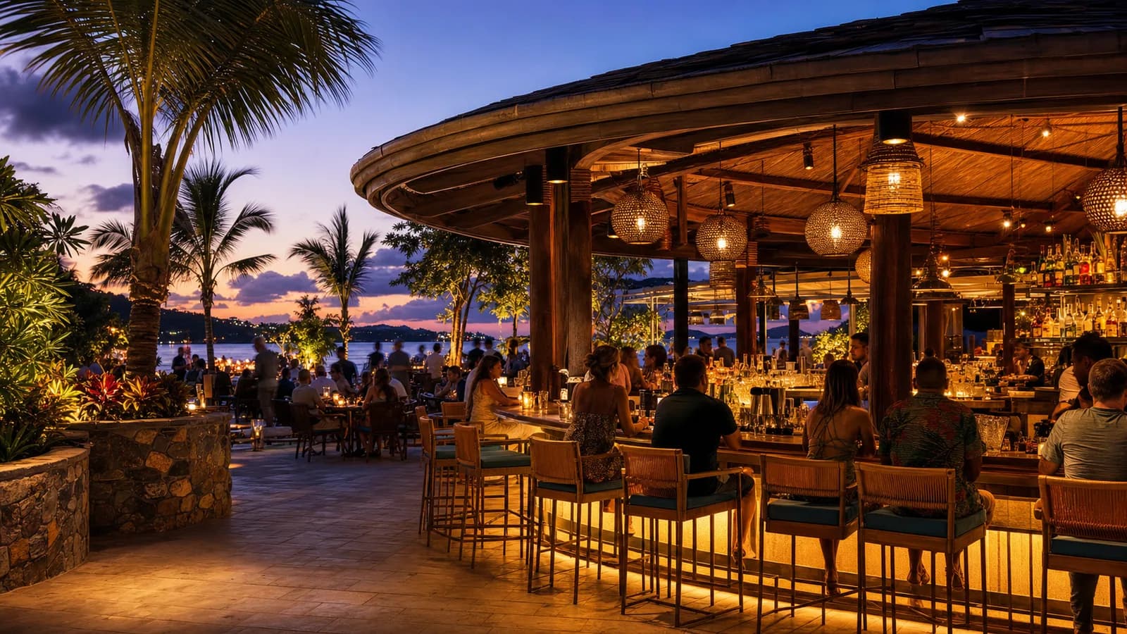 Representative artwork for Iggies Oasis, depicting a nightlife rhythm experience in STT.