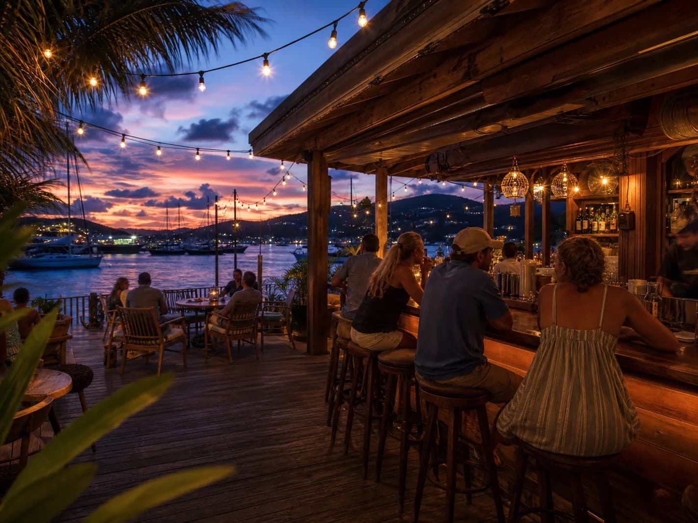 Representative artwork for Island Time Pub, depicting a nightlife rhythm experience in STT.