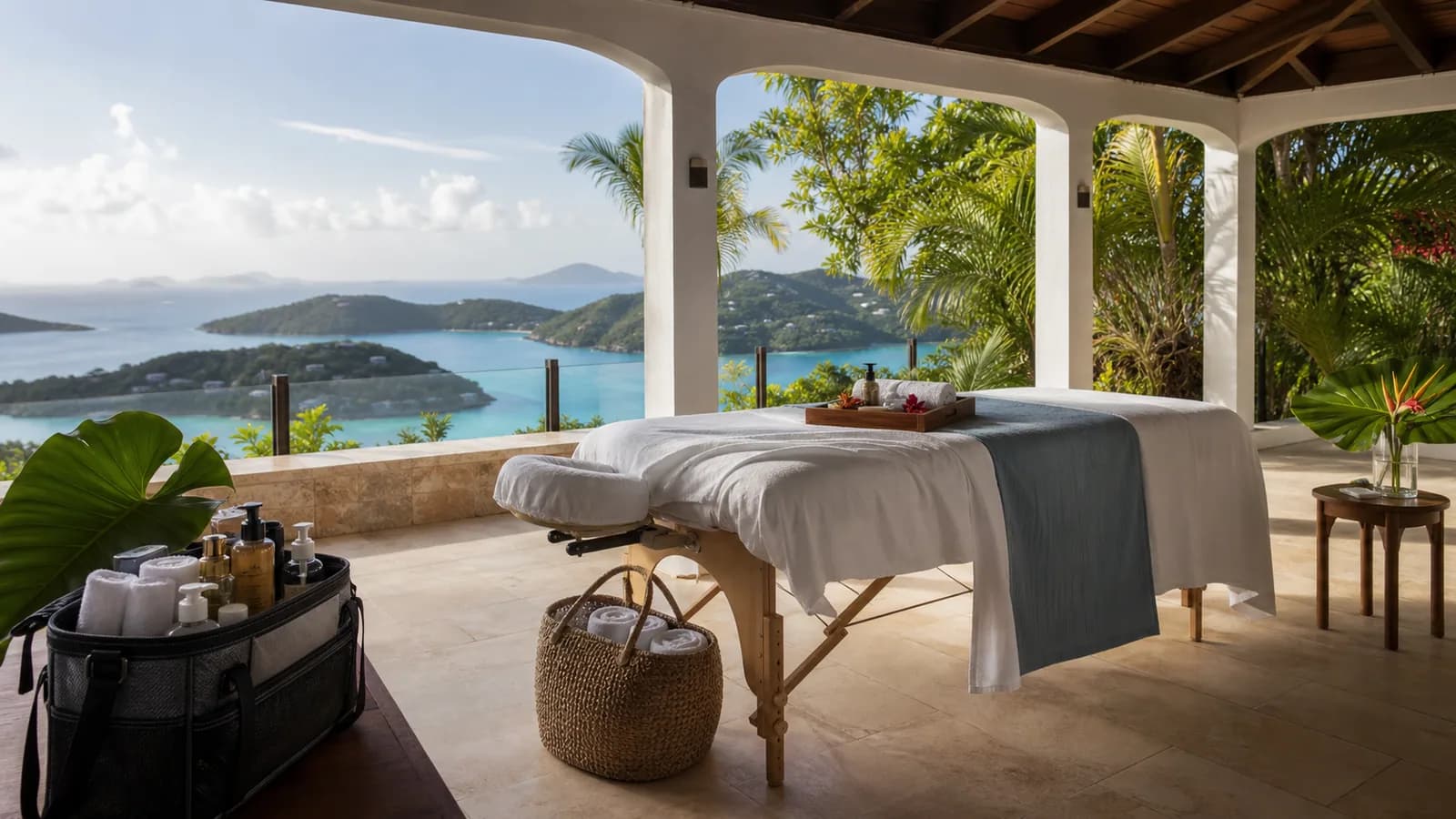 Representative artwork for Spa To Go VI, depicting a wellness spas experience in STT.
