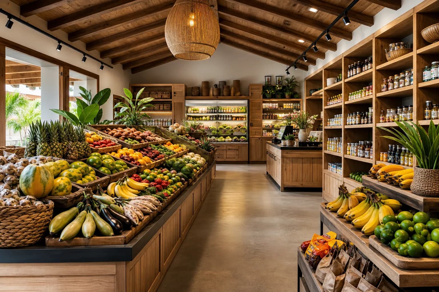 Representative artwork for The Market STX, depicting a local provisions experience in STX.