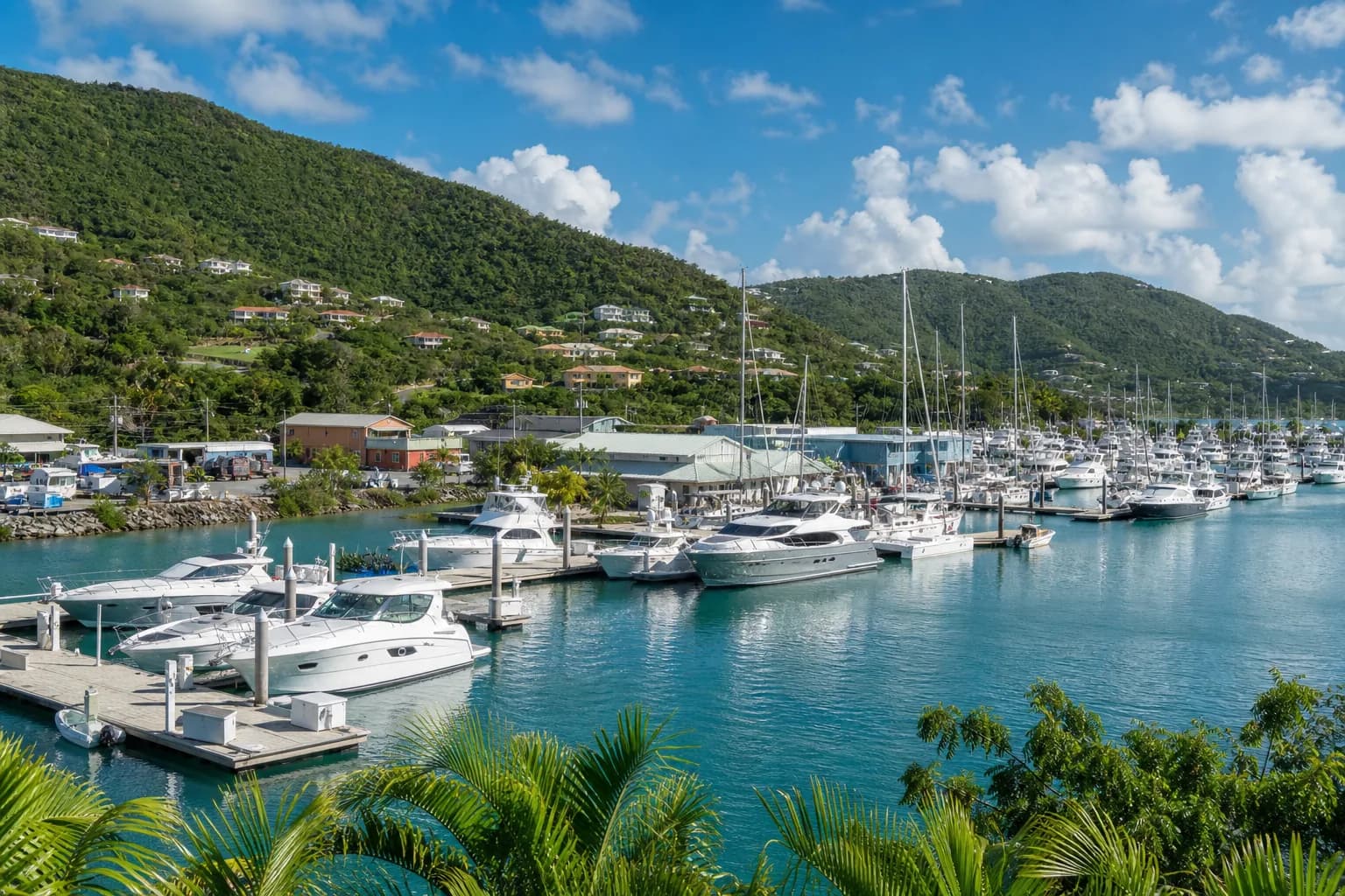 Representative USVI local provisions image for Crown Bay Marina; not a photograph of this listing and may depict another island.