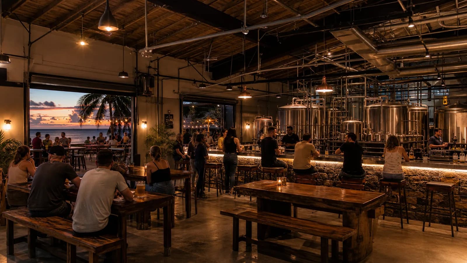 Representative USVI nightlife and rhythm image for Leatherback Brewing Company; not a photograph of this listing and may depict another island.