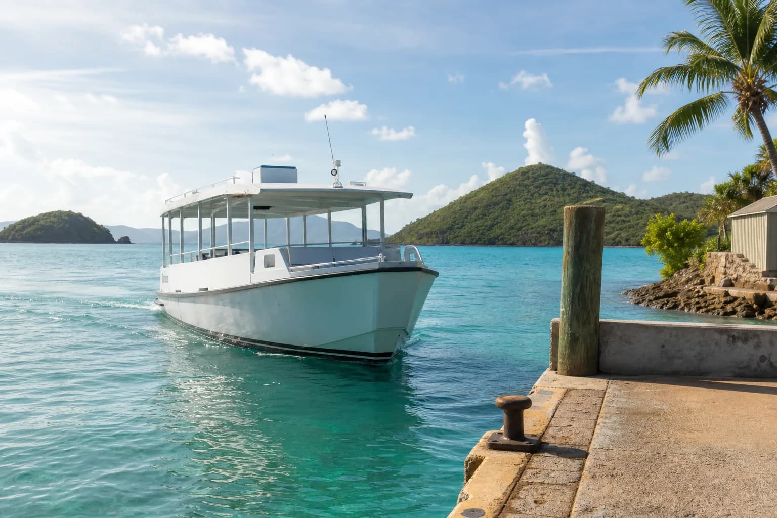 Representative artwork for Water Island Ferry, depicting a local provisions experience in WI.