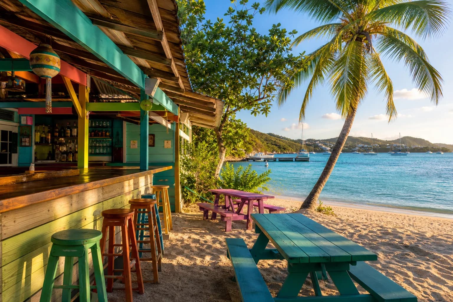 Representative artwork for Dinghy's Beach Bar & Grill, depicting a nightlife rhythm experience in WI.
